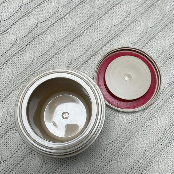 VTG Thermos tan with red accented lid. Model # 1155. Insulated jar. Threaded lid - Picture 4 of 5